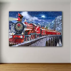 Santa Express Canvas Art Print