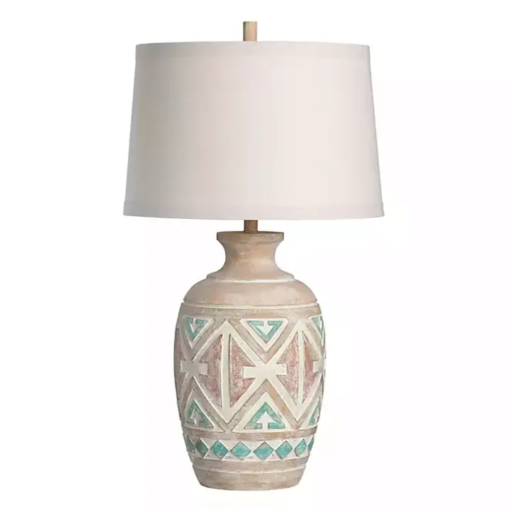 Santa Fe Carved Motif Table Lamp