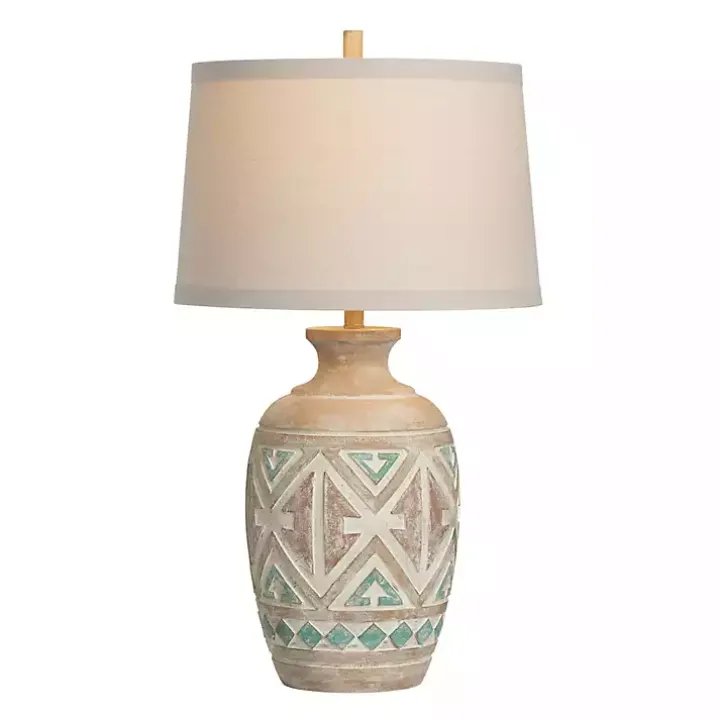 Santa Fe Carved Motif Table Lamp