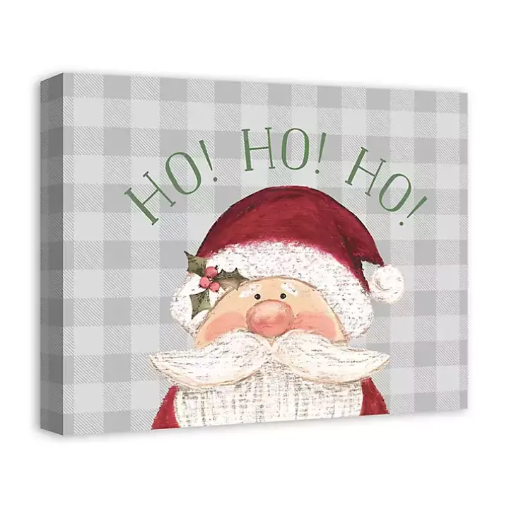 Santa Ho Ho Ho Christmas Canvas Art Print