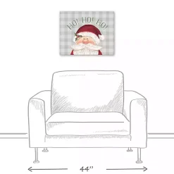 Santa Ho Ho Ho Christmas Canvas Art Print