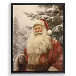 Santa in a Red Suit Framed Art Print