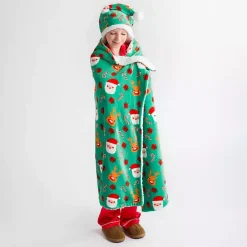 Santa Kids Hooded Throw