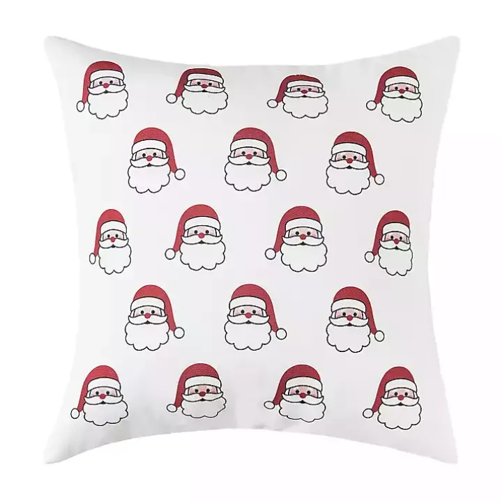 Santa Pattern Indoor/Outdoor Pillow