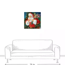 Santa Shhh Canvas Art Print