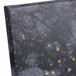 Santa Walking in the Snow Canvas Art Print