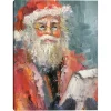 Santa with List Canvas Art Print
