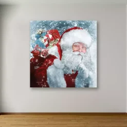 Santa with Presents Canvas Art Print