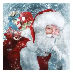 Santa with Presents Canvas Art Print