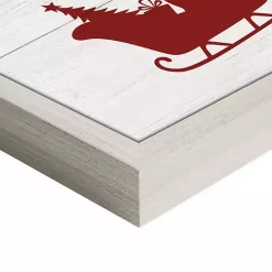 Santa's Rules Framed Canvas Print