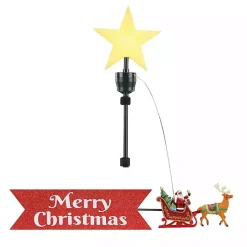 Santa's Sleigh Animated Pre-Lit Tree Topper