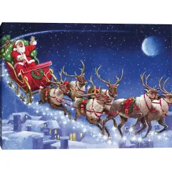 Santa's Sleigh Canvas Art Print