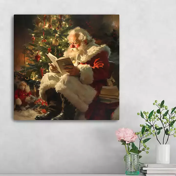 Santa's Stories Canvas Art Print, 20x20 in.
