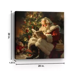 Santa's Stories Canvas Art Print, 20x20 in.