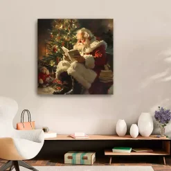 Santa's Stories Canvas Art Print, 30x30 in.