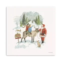 Santa's Tree Farm Canvas Art Print