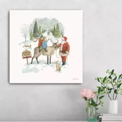 Santa's Tree Farm Canvas Art Print