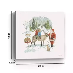 Santa's Tree Farm Canvas Art Print