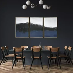 Sapphire Framed Canvas Art Prints, Set of 3