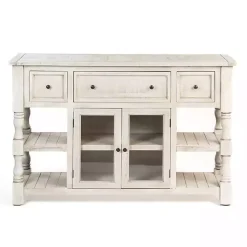 Savannah Cream Distressed Cabinet