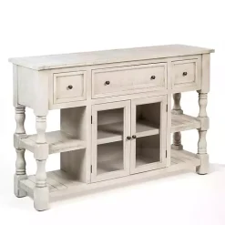Savannah Cream Distressed Cabinet
