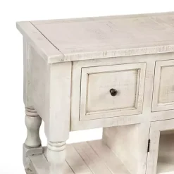 Savannah Cream Distressed Cabinet