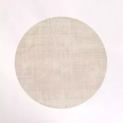 Savannah Cream Distressed Round Accent Table