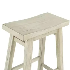 Sawgrass Wooden Saddle Seat Counter Stool