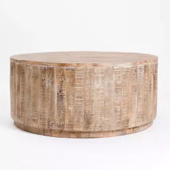 Sawmark Round Drum Coffee Table