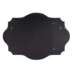 Scalloped Rectangular Frameless Wall Mirror