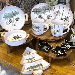 Scandi Christmas Tree 3-pc. Serving Platter Set