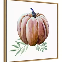 Scenic Pumpkin Watercolor Framed Wall Art