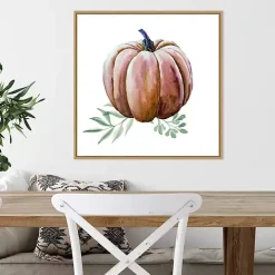 Scenic Pumpkin Watercolor Framed Wall Art