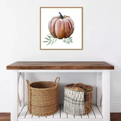 Scenic Pumpkin Watercolor Framed Wall Art