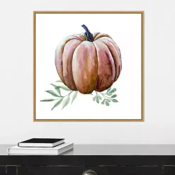 Scenic Pumpkin Watercolor Framed Wall Art