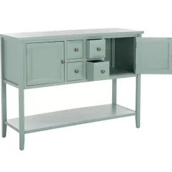 Seafoam Green 4-Drawer Charlotte Sideboard