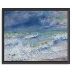 Seascape Framed Canvas Art Print, 26x32