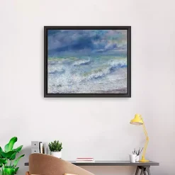 Seascape Framed Canvas Art Print, 26x32