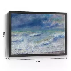Seascape Framed Canvas Art Print, 26x32