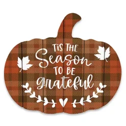 Season to Be Grateful Pumpkin Wall Plaque
