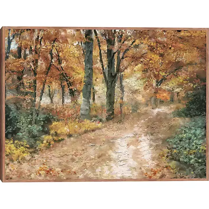 Seasonal Colors Framed Canvas Art Print