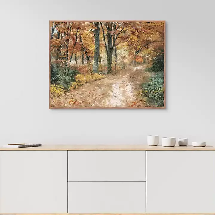 Seasonal Colors Framed Canvas Art Print