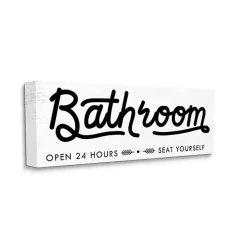 Seat Yourself Sign Canvas Art Print