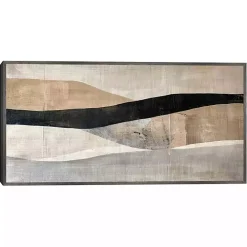 Serene Abstract Landscape Framed Canvas Art Print