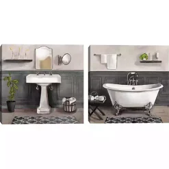 Serene Bath 2-pc. Canvas Art Print Set