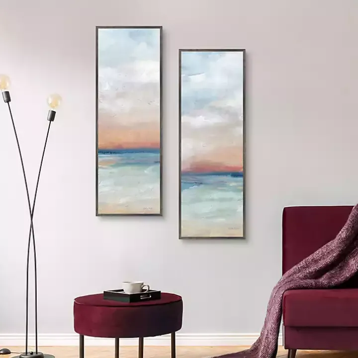 Serene Scene Framed Canvas Art Prints, Set of 2