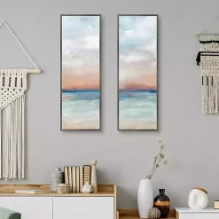 Serene Scene Framed Canvas Art Prints, Set of 2