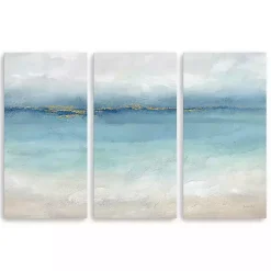 Serene Sea Landscape Canvas Art Prints, Set of 3