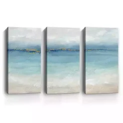 Serene Sea Landscape Canvas Art Prints, Set of 3