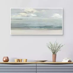 Serene Sound Framed Canvas Art Print